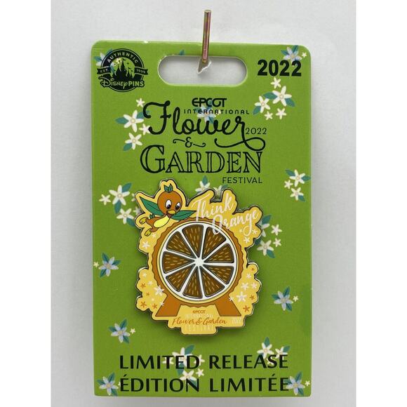 Disney Other - Disney Parks 2022 Flower & Garden Festival Orange Bird "Think Orange" Epcot LR